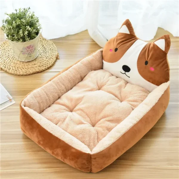 Lit Rectangulaire Confortable pour Animaux de Compagnie