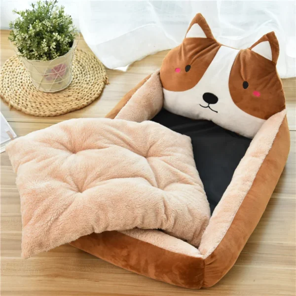 Lit Rectangulaire Confortable pour Animaux de Compagnie