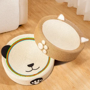 Tapis à Gratter Rond en Sisal pour Chat