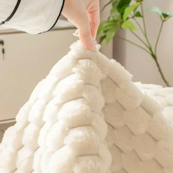 Housse de Canapé en Peluche Chaude d'Hiver